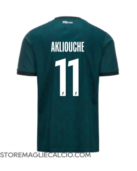 AS Monaco Maghnes Akliouche #11 Maglia Gara Trasferta Repliche 2024-25